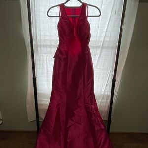 Elegant Fushia Evening Gown